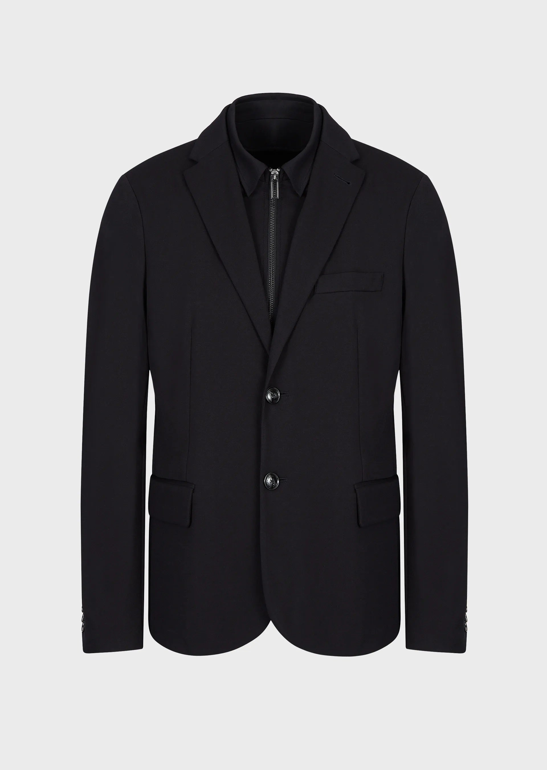 Giacca in jersey stretch con pettorina 6L1GL0 1JGXZ 0920 EMPORIO ARMANI Blue navy 