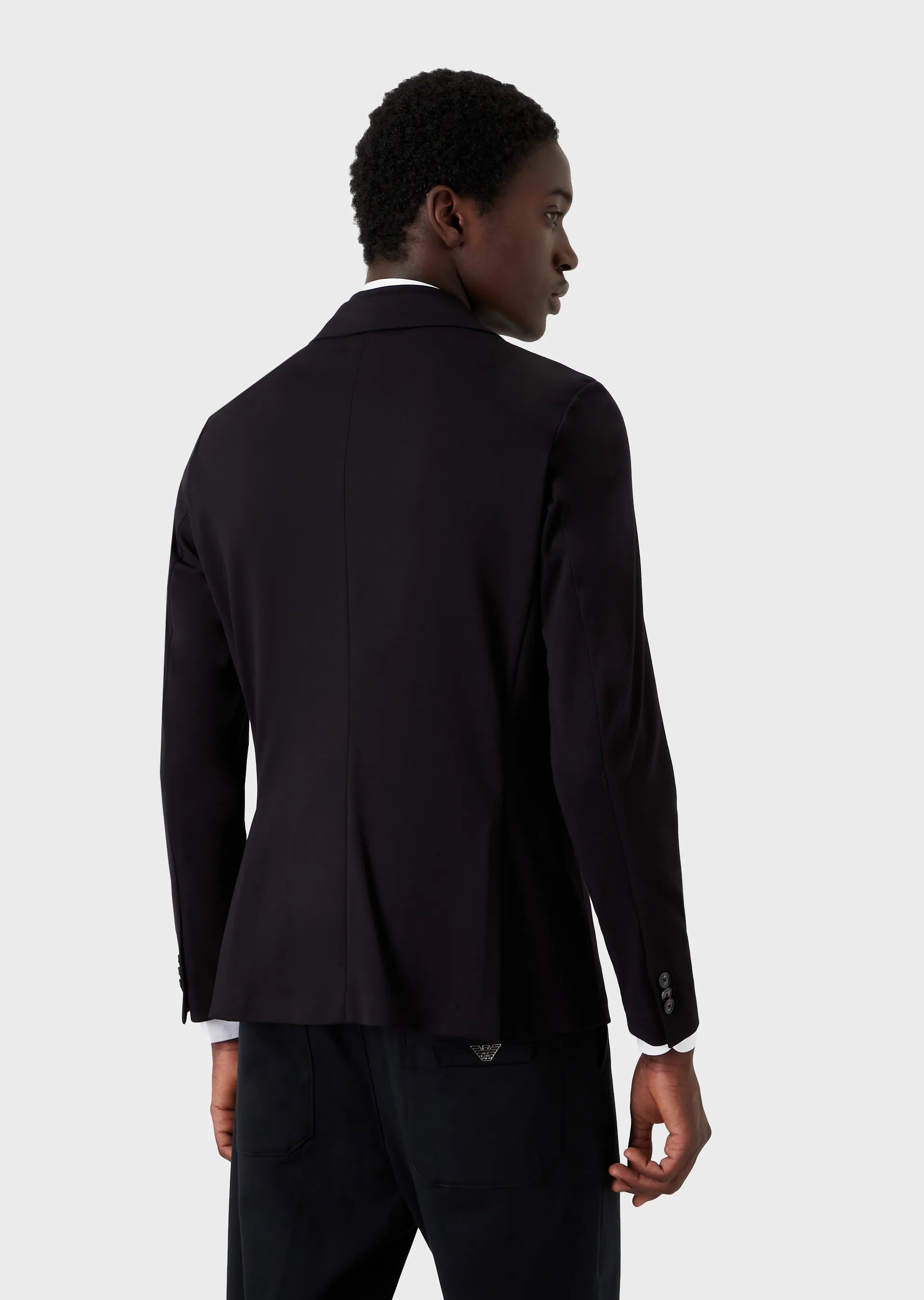 Giacca in jersey stretch con pettorina 6L1GL0 1JGXZ 0920 EMPORIO ARMANI Blue navy 