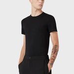 T-shirt in viscosa stretch 8N1T24 1JTZZ 0999 EMPORIO ARMANI Black 