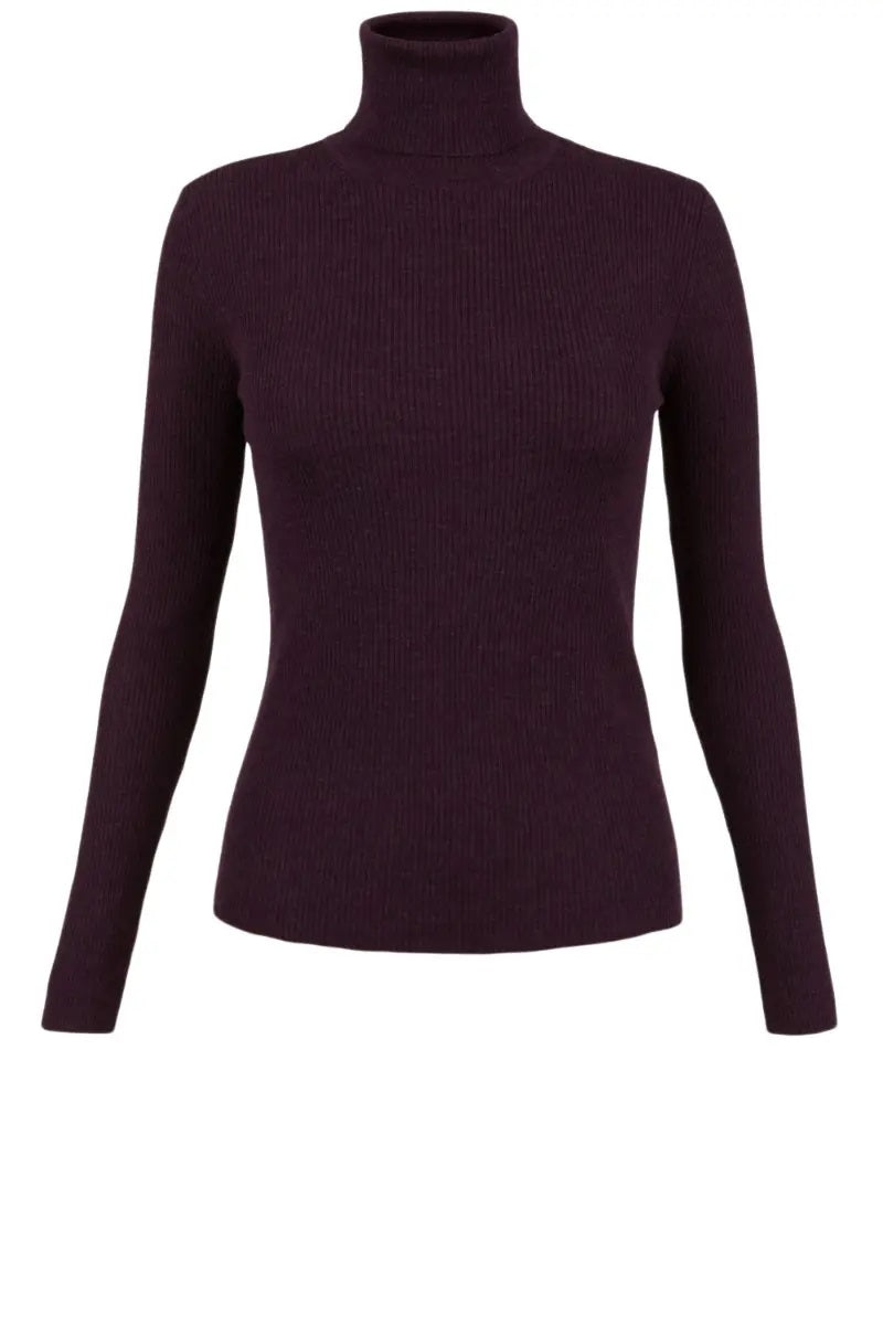 Maglia collo alto a costine LEILAD512552X 094 P.A.R.O.S.H. Must 
