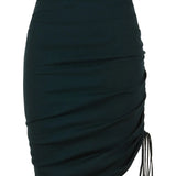 Gonna longuette in maglia LOCAD560573 022 P.A.R.O.S.H. Green 