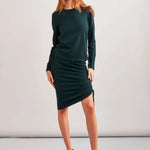 Gonna longuette in maglia LOCAD560573 022 P.A.R.O.S.H. Green 