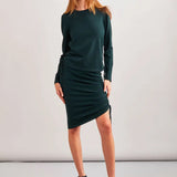 Gonna longuette in maglia LOCAD560573 022 P.A.R.O.S.H. Green 