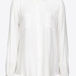 Camicia misto seta con taschini 1G187Z8889 Z05 PINKO White 