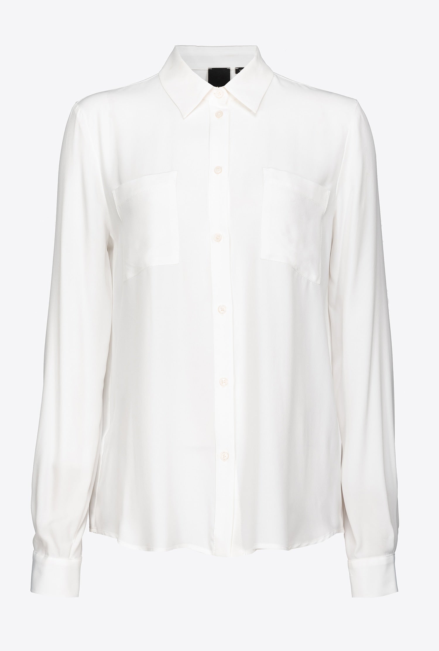 Camicia misto seta con taschini 1G187Z8889 Z05 PINKO White 