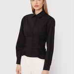 Camicia popeline con arricciatura 1G18CGY817 Z99 PINKO Black 