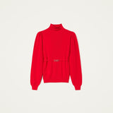 Maglia seamless con morsetto Oval T 222TT3191 00456 TWIN SET Papavero 