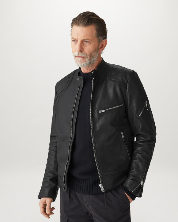 Biker in pelle 104761 T RACER JACKET BLACK BELSTAFF Black 