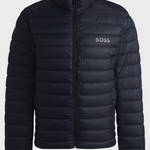 Piumino con logo tono su tono 50481548 10242263 01 404 BOSS Blue 