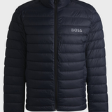 Piumino con logo tono su tono 50481548 10242263 01 404 BOSS Blue 