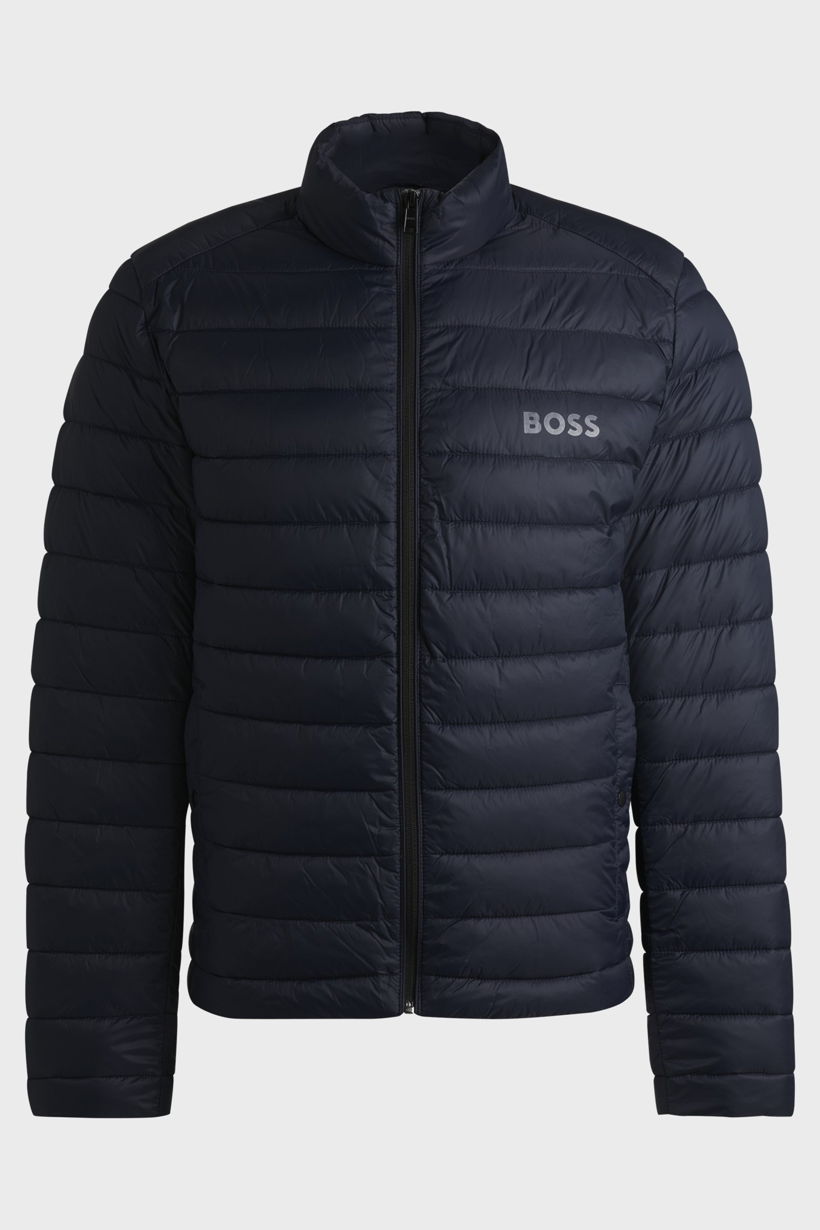 Piumino con logo tono su tono 50481548 10242263 01 404 BOSS Blue 