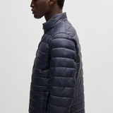 Piumino con logo tono su tono 50481548 10242263 01 404 BOSS Blue 