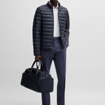 Piumino con logo tono su tono 50481548 10242263 01 404 BOSS Blue 
