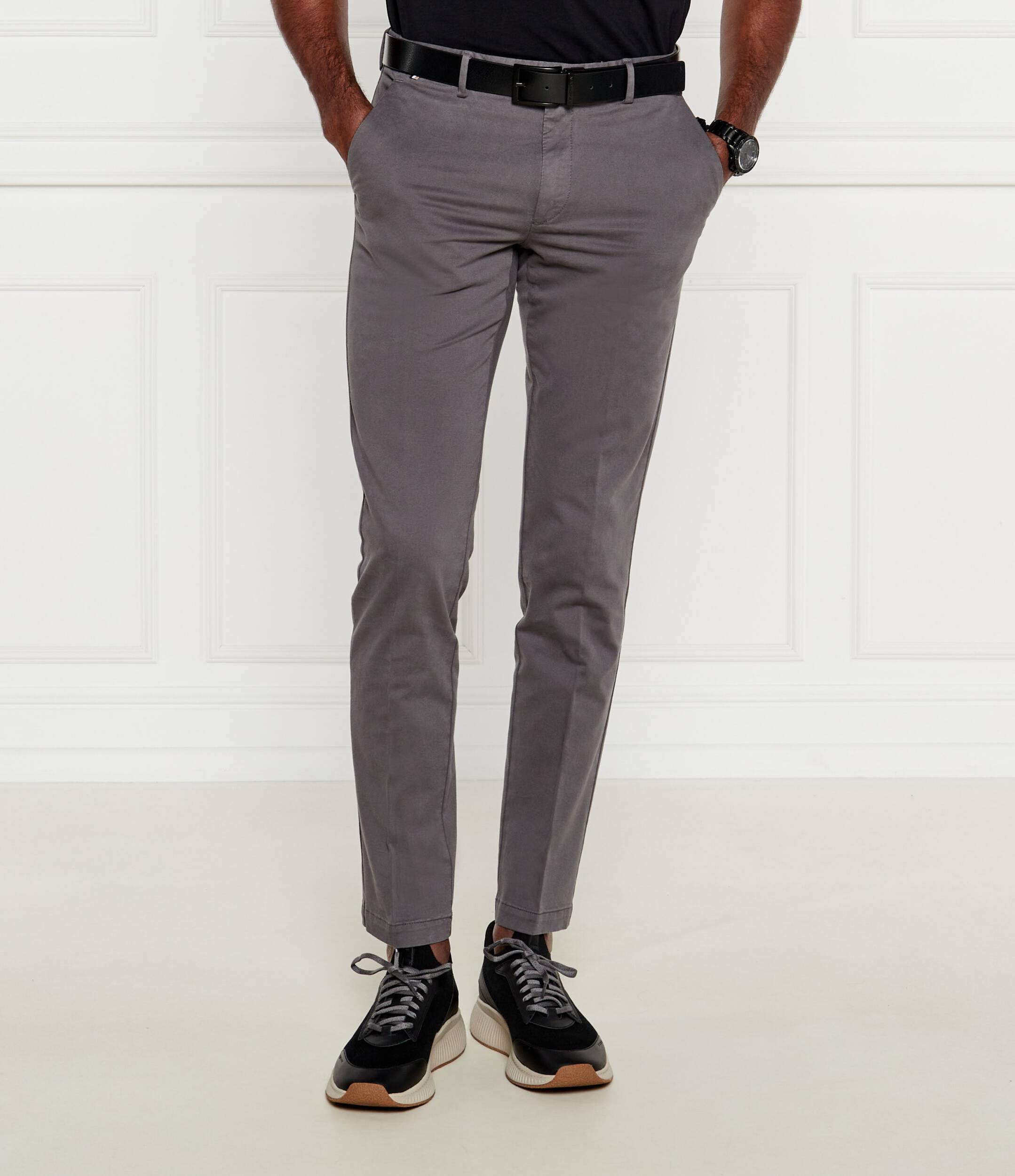 Pantalone in cotone lavato 50487966 10248208 01 032 BOSS Medium grey 