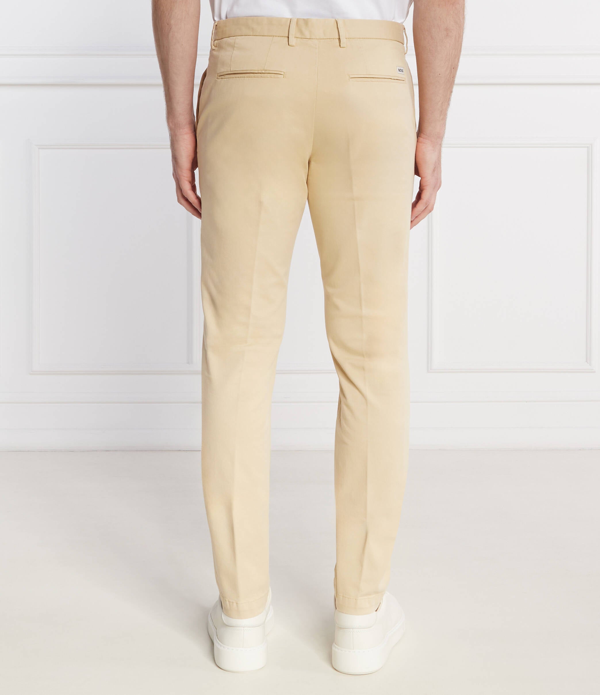 Pantalone in cotone lavato 50487966 10248208 01 131 BOSS Open white 