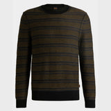 Maglia girocollo fantasia 50523539 10263269 01 001 BOSS Black 