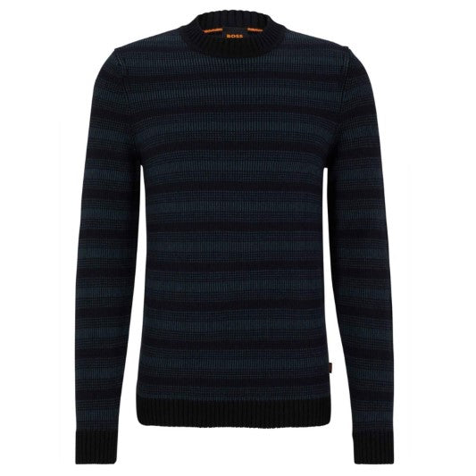 Maglia girocollo fantasia 50523539 10263269 01 404 BOSS Dark blue 