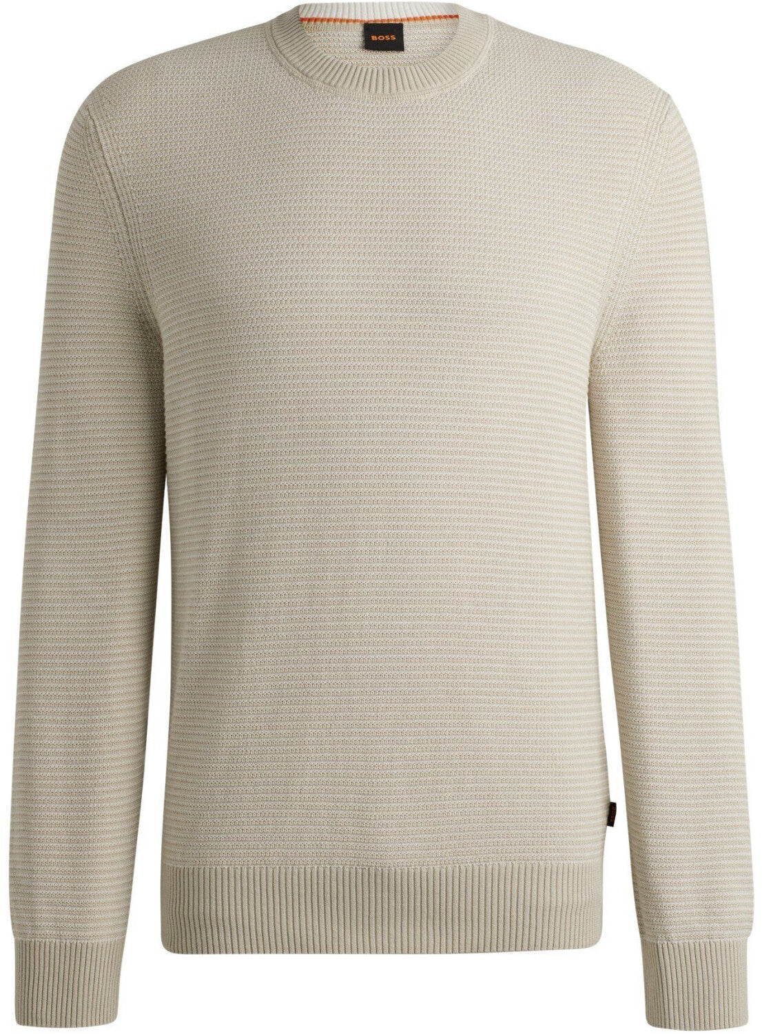 Maglia girocollo in lana 50523575 10263266 01 271 BOSS Light beige 