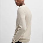 Maglia girocollo in lana 50523575 10263266 01 271 BOSS Light beige 