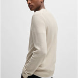 Maglia girocollo in lana 50523575 10263266 01 271 BOSS Light beige 