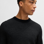 Maglia girocollo fantasia 50526845 10265502 01 001 BOSS Black 