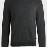 Maglia girocollo in lana fantasia 50526989 10265613 01 001 BOSS Black 
