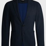 Giacca slim fit in lana elasticizzata 50527897 10263952 01 404 BOSS Dark blue 