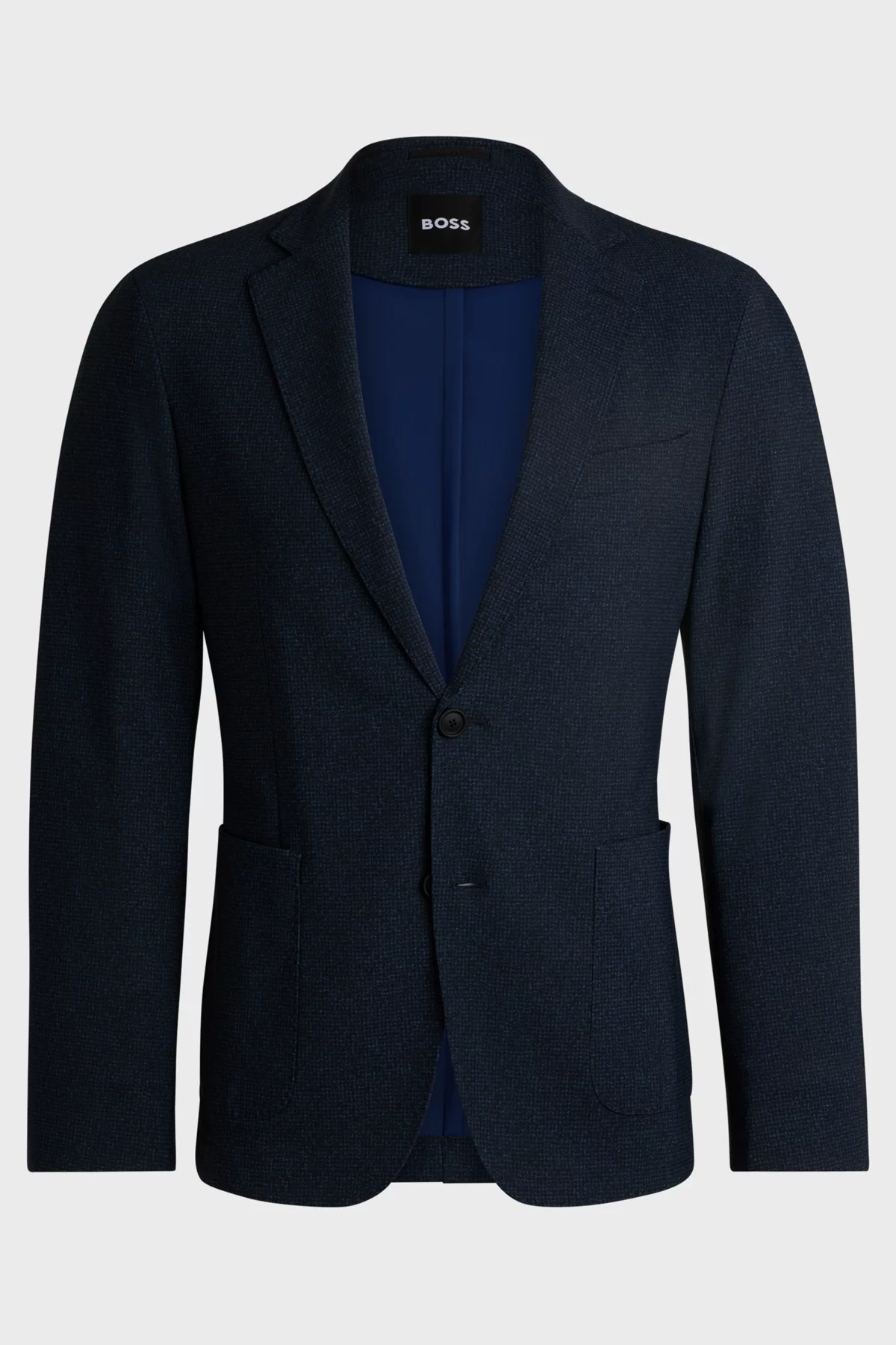 Giacca slim fit in lana elasticizzata 50527897 10263952 01 404 BOSS Dark blue 