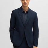Giacca slim fit in lana elasticizzata 50527897 10263952 01 404 BOSS Dark blue 
