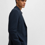 Giacca slim fit in lana elasticizzata 50527897 10263952 01 404 BOSS Dark blue 