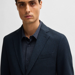 Giacca slim fit in lana elasticizzata 50527897 10263952 01 404 BOSS Dark blue 