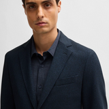Giacca slim fit in lana elasticizzata 50527897 10263952 01 404 BOSS Dark blue 