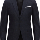 Giacca slim fit in lana elasticizzata 50528083 10167647 401 BOSS Dark blu 