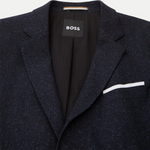 Giacca slim fit in lana elasticizzata 50528083 10167647 401 BOSS Dark blu 