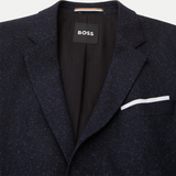 Giacca slim fit in lana elasticizzata 50528083 10167647 401 BOSS Dark blu 