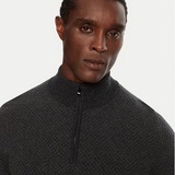 Maglia in lana con mezza zip 50528322 10266164 01 001 BOSS Black 