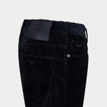 Pantalone 5 tasche in velluto elasticizzato 6D1J06 1NUCZ 0920 EMPORIO ARMANI Blu navy 