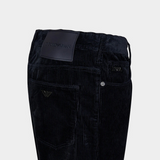 Pantalone 5 tasche in velluto elasticizzato 6D1J06 1NUCZ 0920 EMPORIO ARMANI Blu navy 
