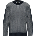 Maglia girocollo a coste inglesi 6D1MXA 1MJHZ 0920 EMPORIO ARMANI Blu navy 