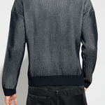 Maglia girocollo a coste inglesi 6D1MXA 1MJHZ 0920 EMPORIO ARMANI Blu navy 