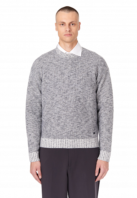 Maglia girocollo in lana 6D1MXB 1MJIZ F915 EMPORIO ARMANI Blue 