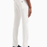 Pantaloni slim fit in twill stretch 8N1J06 1NJ9Z 0101 EMPORIO ARMANI Bianco caldo 