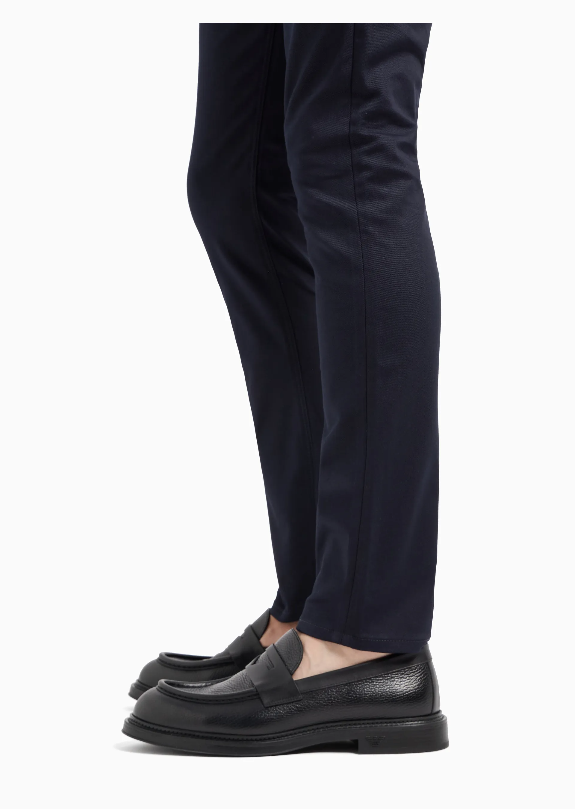Pantaloni slim fit in twill stretch 8N1J06 1NJ9Z 0920 EMPORIO ARMANI Blu navy 