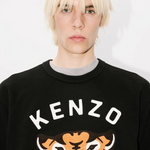 Felpa girocollo con ricamo FE68SW1064MF 99J KENZO Black 