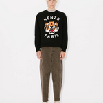 Felpa girocollo con ricamo FE68SW1064MF 99J KENZO Black 