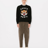 Felpa girocollo con ricamo FE68SW1064MF 99J KENZO Black 