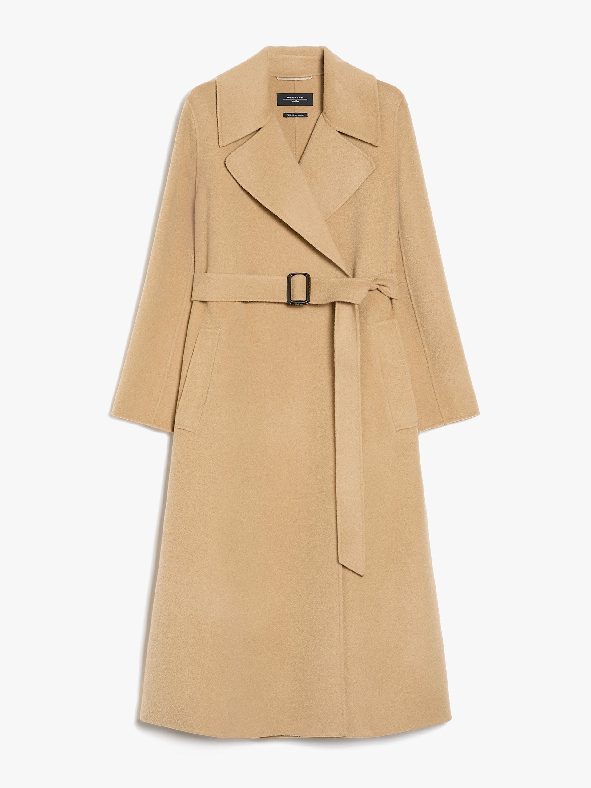 Cappotto lungo a vestaglia in lana 2425016041 065 MAX MARA WEEKEND Beige 