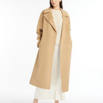 Cappotto lungo a vestaglia in lana 2425016041 065 MAX MARA WEEKEND Beige 