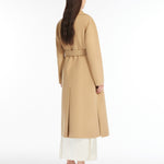 Cappotto lungo a vestaglia in lana 2425016041 065 MAX MARA WEEKEND Beige 