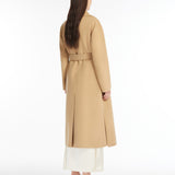 Cappotto lungo a vestaglia in lana 2425016041 065 MAX MARA WEEKEND Beige 